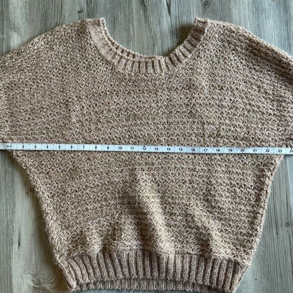 Delia*s Vintage Y2K Made In USA Pink & Beige Sweater - Medium Relaxed Fit - Picture 7 of 10